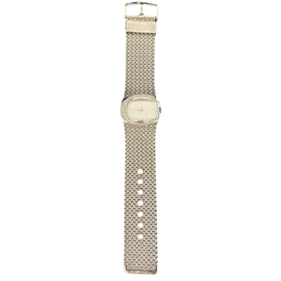 Just Cavalli Silver Plated Womens Bracelet Wristwatch, Swarovski C-shaped bezel - Picture 1 of 7